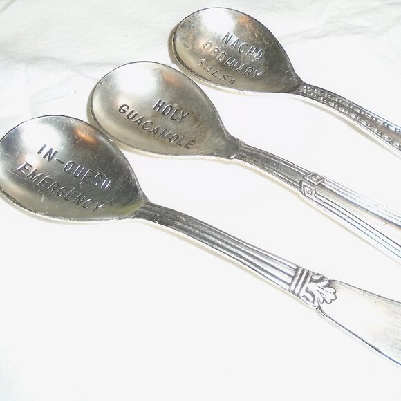 Set of three taco night spoons - Picture 1 of 2